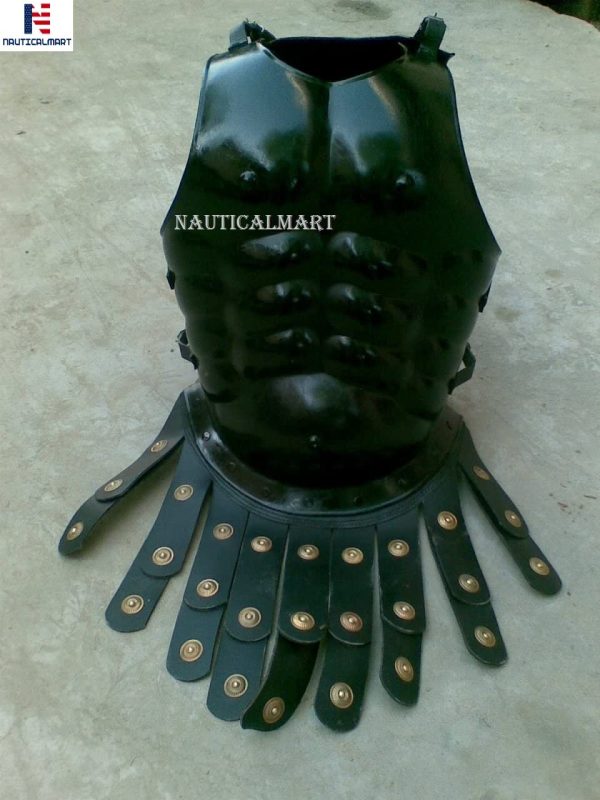 NauticalMart Black Greek Royal Muscle Armor Cuirass - Halloween Costume