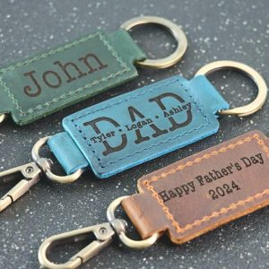 PAPA KEYCHAIN, Leather Keychain, Papa Gift, Gifts for Papa, Papa CHRISTMAS Gifts, Papa Gifts, Custom Papa Christmas Keychain, Father gift