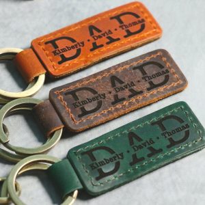 Personalized Dad Keychain, First Father's Day Gift, Gifts For Dad From Daughter, Birthday Gifts For Dad, Dad Gift From Son, Gift From Baby