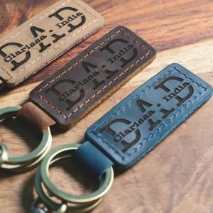 Personalized Dad Keychain, First Father's Day Gift, Gifts For Dad From Daughter, Birthday Gifts For Dad, Dad Gift From Son, Gift From Baby