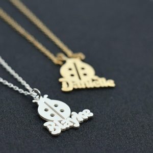 Personalized Ladybug Necklace , Dainty Ladybird Necklace , Animal Insect Necklace , Christmas Gift, Cute Necklace, Necklace for Her