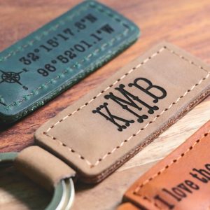Personalized Leather Keychain, Personalized Coordinates Keychain, Where it All Began, 3 year Anniversary Gift. Mens gift, Mothers day gift