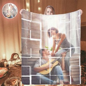 Personalized Photos Fleece Blankets for Valentines Gift - Aperturee