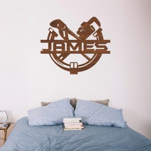 Plumbing Wood Name Sign