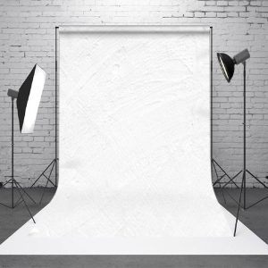 Pure White Cement Pattern Fine Art Photo Backdrop - Aperturee