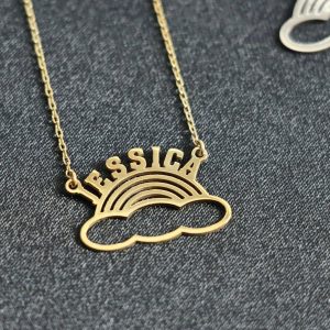 Rainbow Necklace with Box Chain, Gold and Silver Rainbow Necklace, Everyday Jewelry, Essential Layering Chain, Christmas Gift - Made in Turkiye