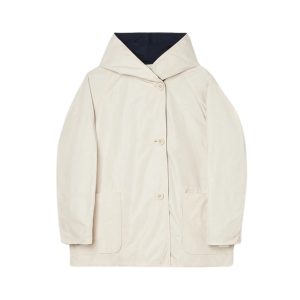 Raincoat Woman Oof Reversible Blue Cream