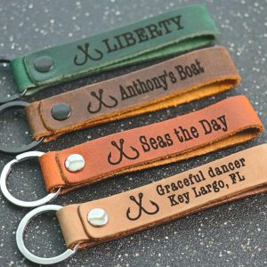 SLIM Boat Owner Keychain, Personalized Fishing Keychain, Boat Owner Gift, Fishing Christmas Gift