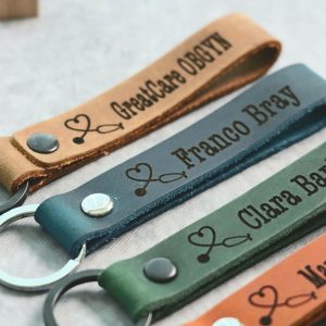 SLIM Clinic Owner Keychain, Personalized Doctor Keychain, Clinic Owner Gift, Doctor Christmas Gift