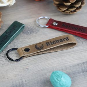 SLIM Personalized Golf Keychain