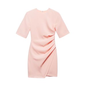 Short dress Beautiful half sleeve Woman Aniye By Front draping