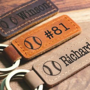 Softball Keychain, Softball Team Gifts, Softball Senior Night Gifts, Personalized Softball Gifts, Key Ring, End of Season, Softball Banquet