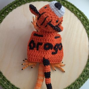 Tigr outfit for bearded dragon, rat, cosplay pet costume, halloween outfit for p