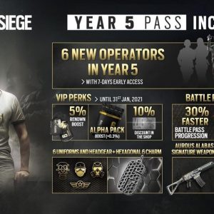 Tom Clancy's Rainbow Six Siege - Year 5 Season Pass DLC EU XBOX One Key