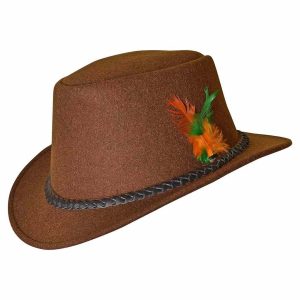 Traditional Oktoberfest Costumes Hat German Bavarian Hat Brown Festival Wear