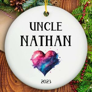 Uncle Christmas Ornament - Ceramic