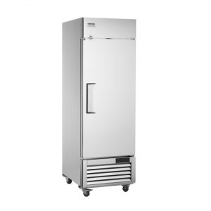 VEVOR Commercial Refrigerator 19.32 Cu.ft, Reach In 27" W Upright Refrigerator Single Door, Auto-Defrost Stainless Steel Reach-in Refrigerator & 4 Shelves, 33 to 41°F Temp Control, LED Light, 4 Wheel