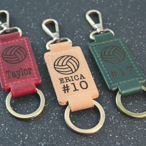 Volleyball Keychain, Volleyball Team Gifts, Volleyball Senior Night Gifts, Personalized Volleyball Gifts, Key Ring, End of Season, Volleyball Banquet