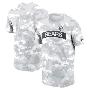 White Camo Bears 2024 Salute to Service Performance T-Shirt - Chicago