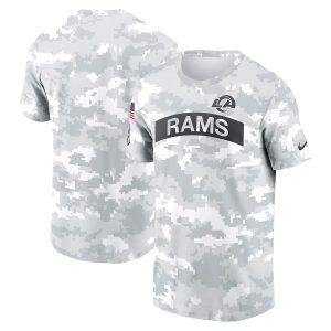 White Camo Rams 2024 Salute to Service Performance T-Shirt - Los Angeles