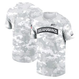 White Camo Seahawks 2024 Salute to Service Performance T-Shirt - Seattle