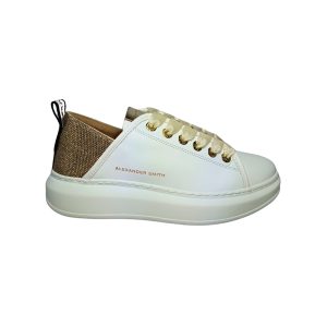 Women's Shoes Alexander Smith Wembley Woman-White Gold sneakers