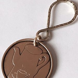 Coffee Pot Alcoholics Anonymous AA Recovery Keytag Keychain Bronze Key Chain ...