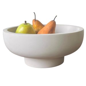 Concrete Fruit Bowl For Kitchen Counter - Large Decorative Bowl For Home Decor -