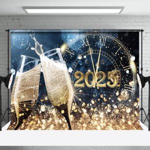 Countdown And Chears To The New Year Holiday Backdrop