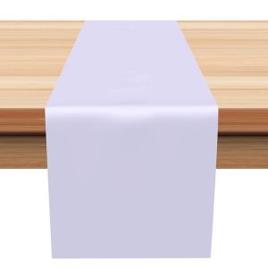 Elegant Purple Solid Color Dining Room Table Runner - Aperturee