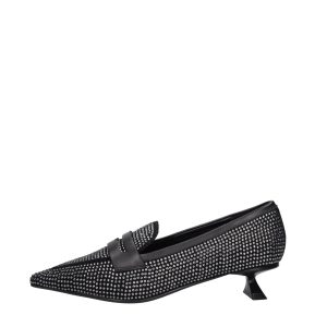 Emanuelle Vee With Heel Black