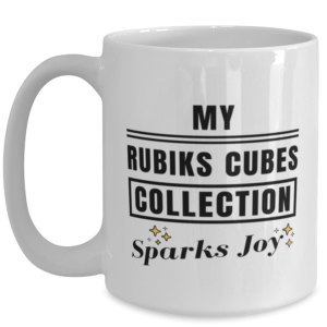 Funny Coffee Mug for Rubiks Cubes Collector - 15 oz Tea Cup For Friends Office