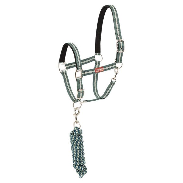 Halter and lead rope set with snap hook Premiere