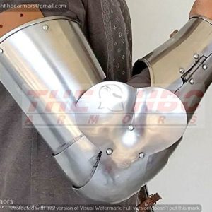 Late 14th century arm Armor made in 1 mm tempered Spring steel for SCA/HMB/BOTN