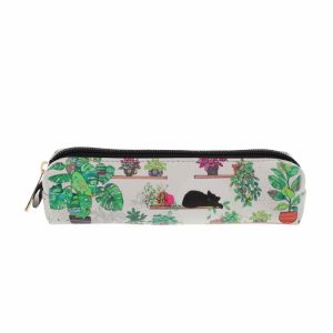 Long Pencil caseten Pencil caseten plants woman Kiub Bug Art PU