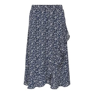 Long skirt woman Only Carly Flounce