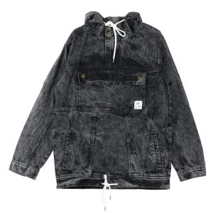 Men's Denim Anorak Removable Jacket