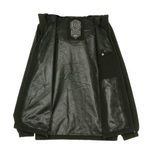 Men's Full Zip Light Black Windbreaker