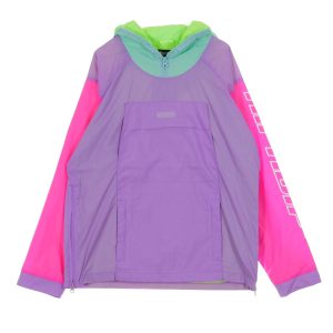 Men's Pull-on Windbreaker Flo-res Color Block Multi