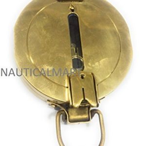 NauticalMart 3" Solid Brass Military Compass