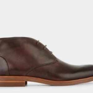 New Arrival Men's Coffee Bean's Chukka Lace up Formal Leather Boot