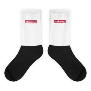 PATRICK MAHOMES Box Logo CREW SOCKS Kansas City Football KC QB Fan Streetwear