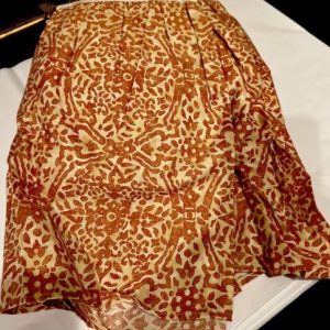 Ralph Lauren San Luca Scroll Queen Bed Skirt 14" Drop Dust Ruffle Terracotta
