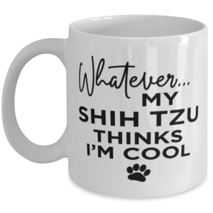Shih Tzu Dog Lovers Coffee Mug - Funny 11 oz Tea Cup For Friends Office