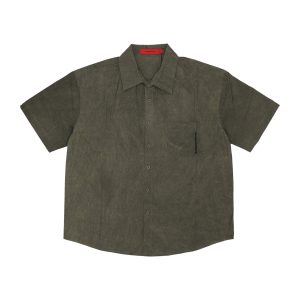 Shirt Sleeve Short Man Acu Shirt Green