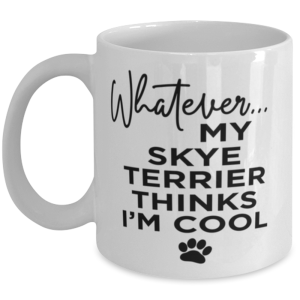 Skye Terrier Dog Lovers Coffee Mug - Funny 11 oz Tea Cup For Friends Office