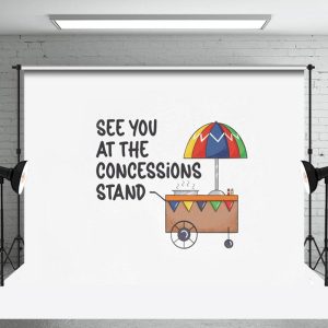 Snacks Sports Concessions Foodie Olympic Backdorp - Aperturee