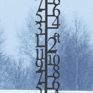 Snow Gauge Measures 3 feet of Snow (Made in USA by Village Wrought Iron