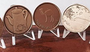 Sober Serenity Set IV 5 Medallions Serenity Lake Prayer Coffee Pot Camel Butt...