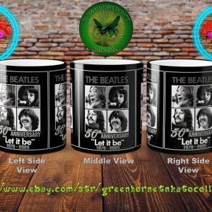 The Beatles LET IT BE 55th Anniversary (1970 - 2025) Beverage Coffee Mug B&W V-1